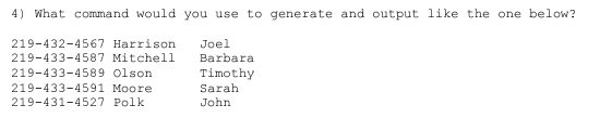 What command would you use to generate and output
