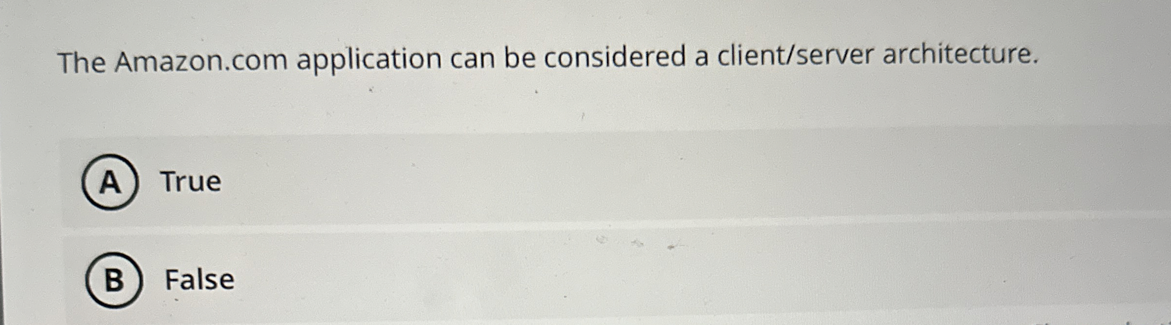 The Amazon.com application can be considered a