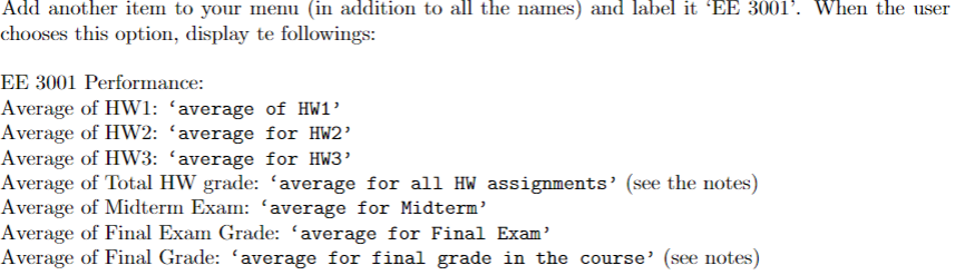 Hello, I ' m trying to create a menu output