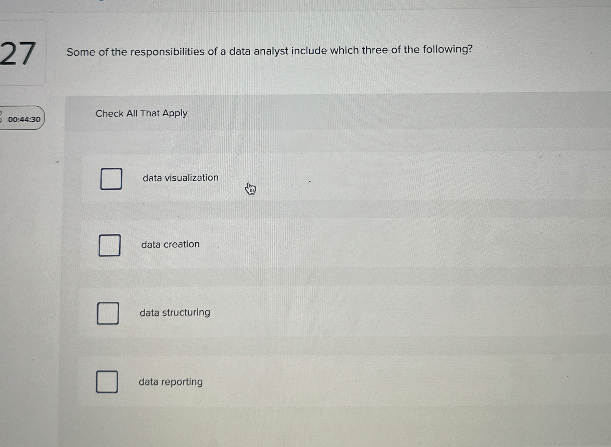 2 7 Some of the responsibilities of a data