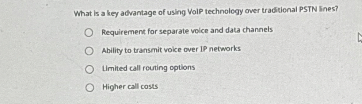 What is a key advantage of using VoIP technology