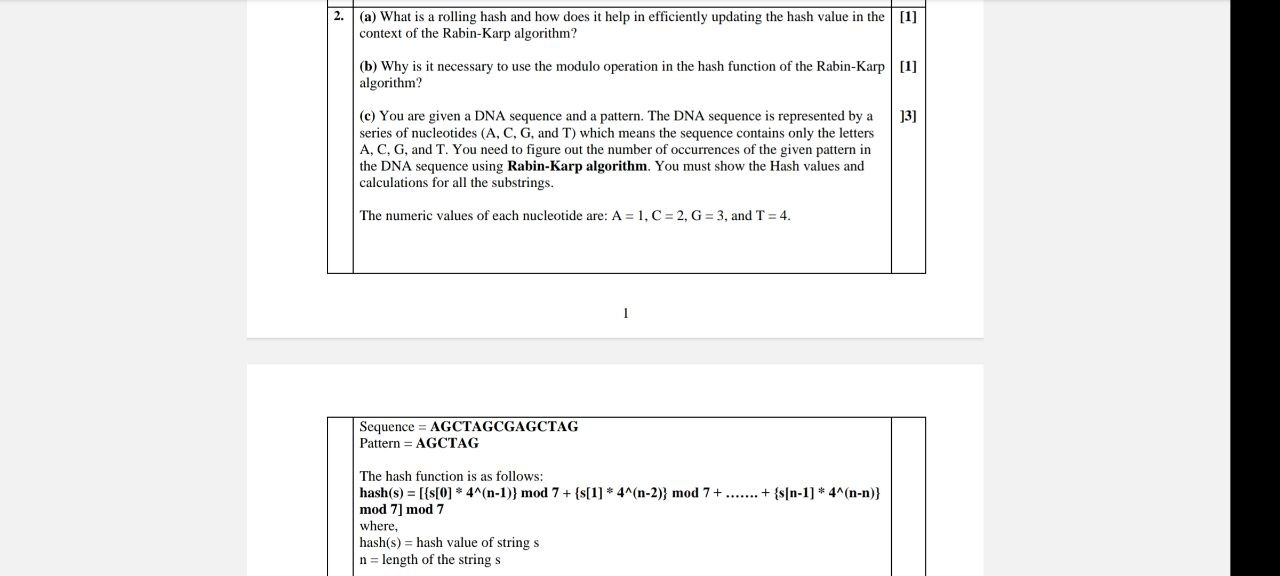 Course: Data Structure and Algorithm 2 . ( a )