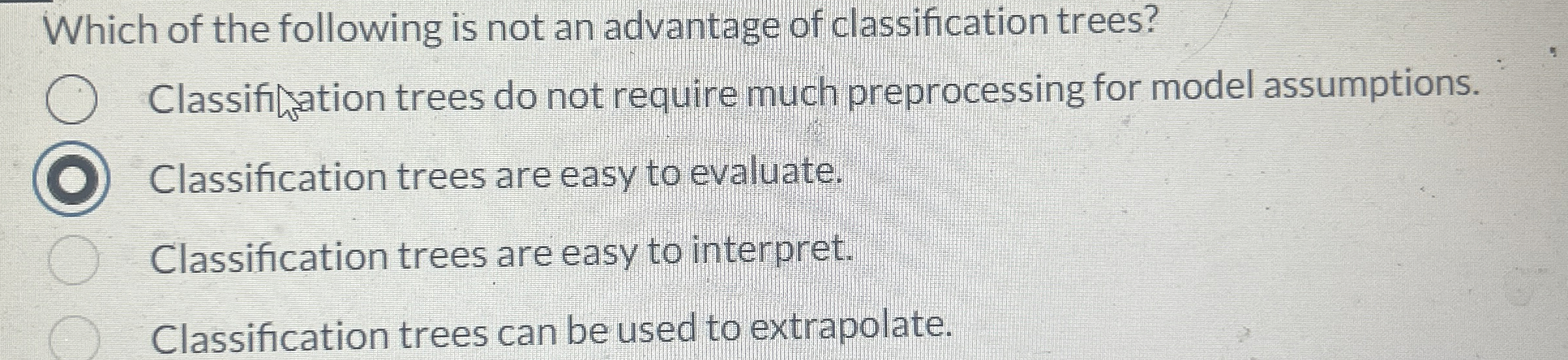 Which of the following is not an advantage of