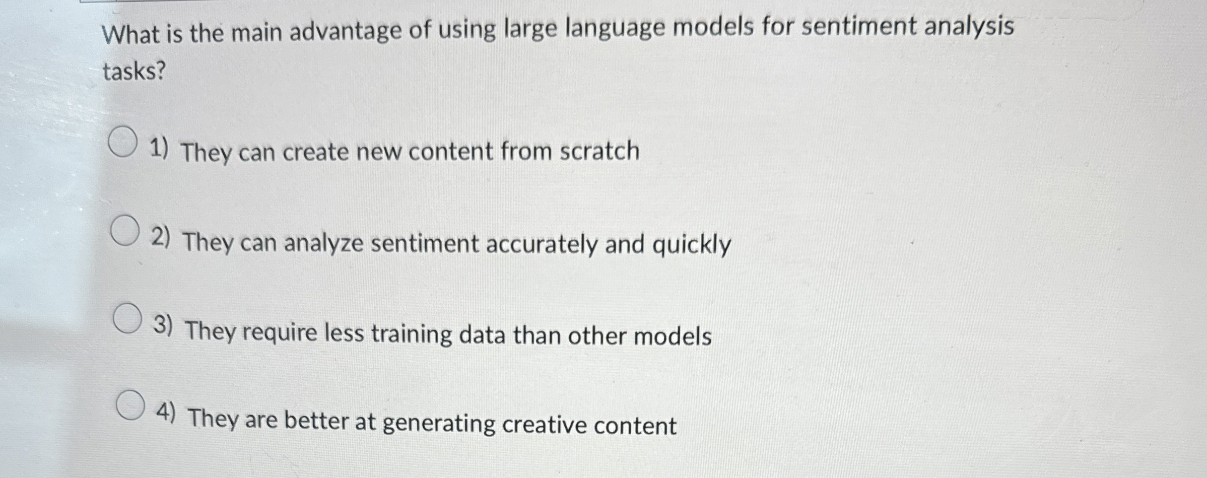 What is the main advantage of using large