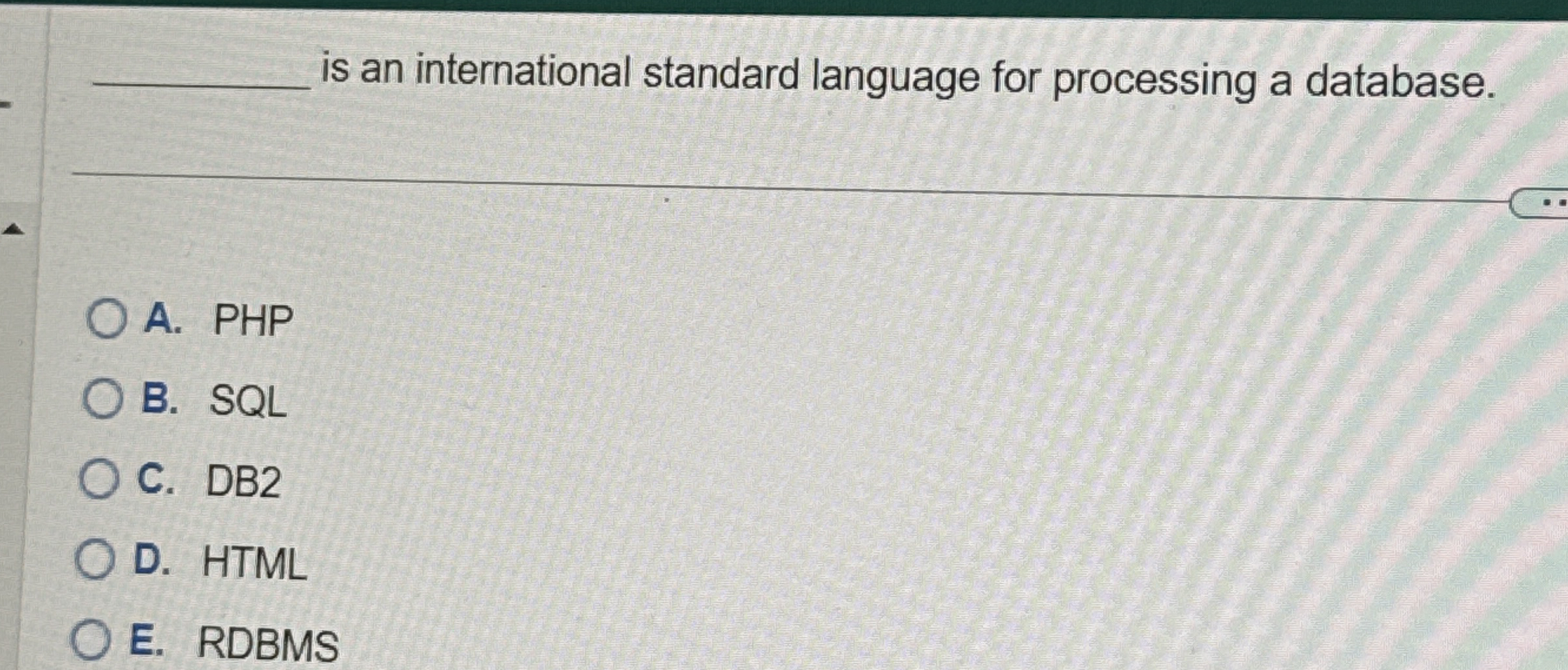 is an international standard language for