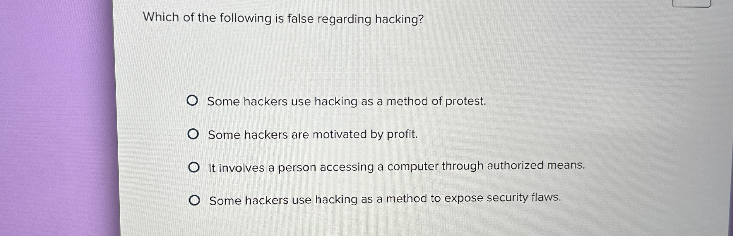 Which of the following is false regarding