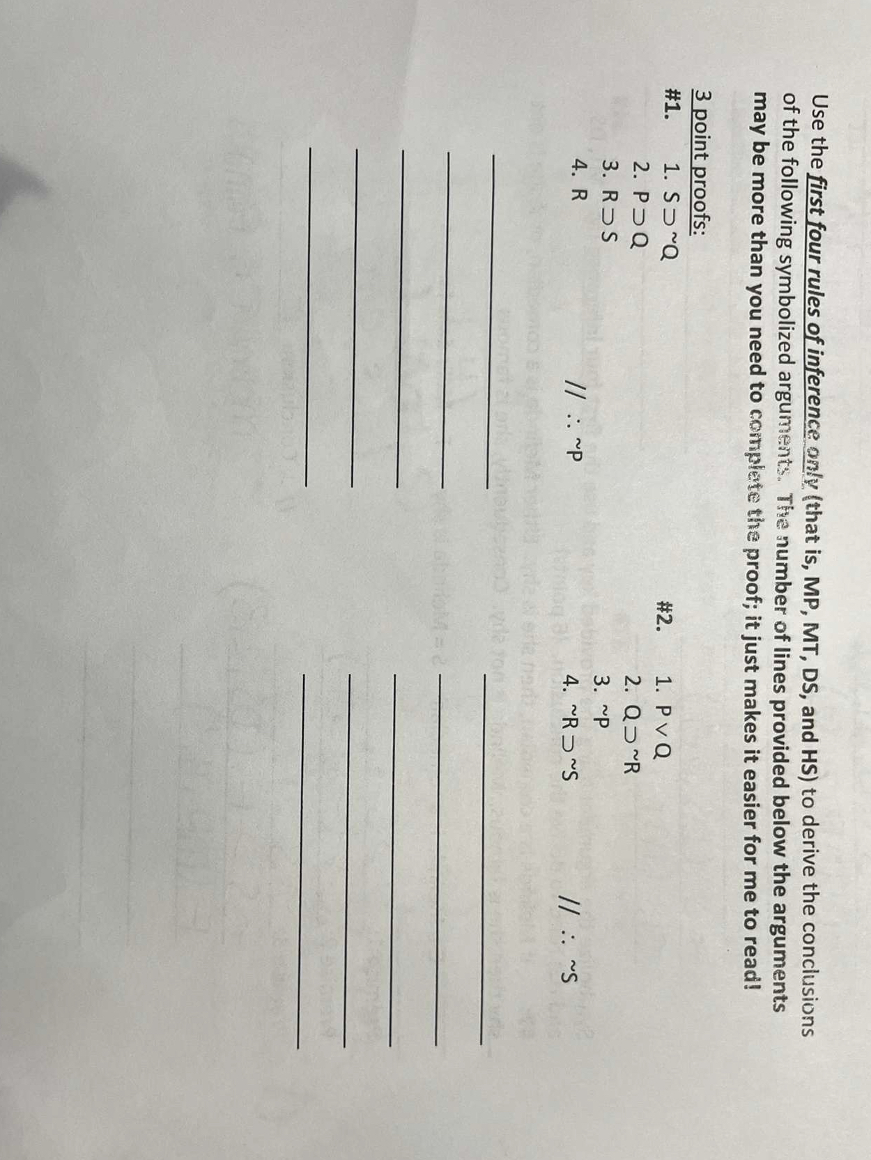 Please complete 1 . And 2 . Using yhe first four