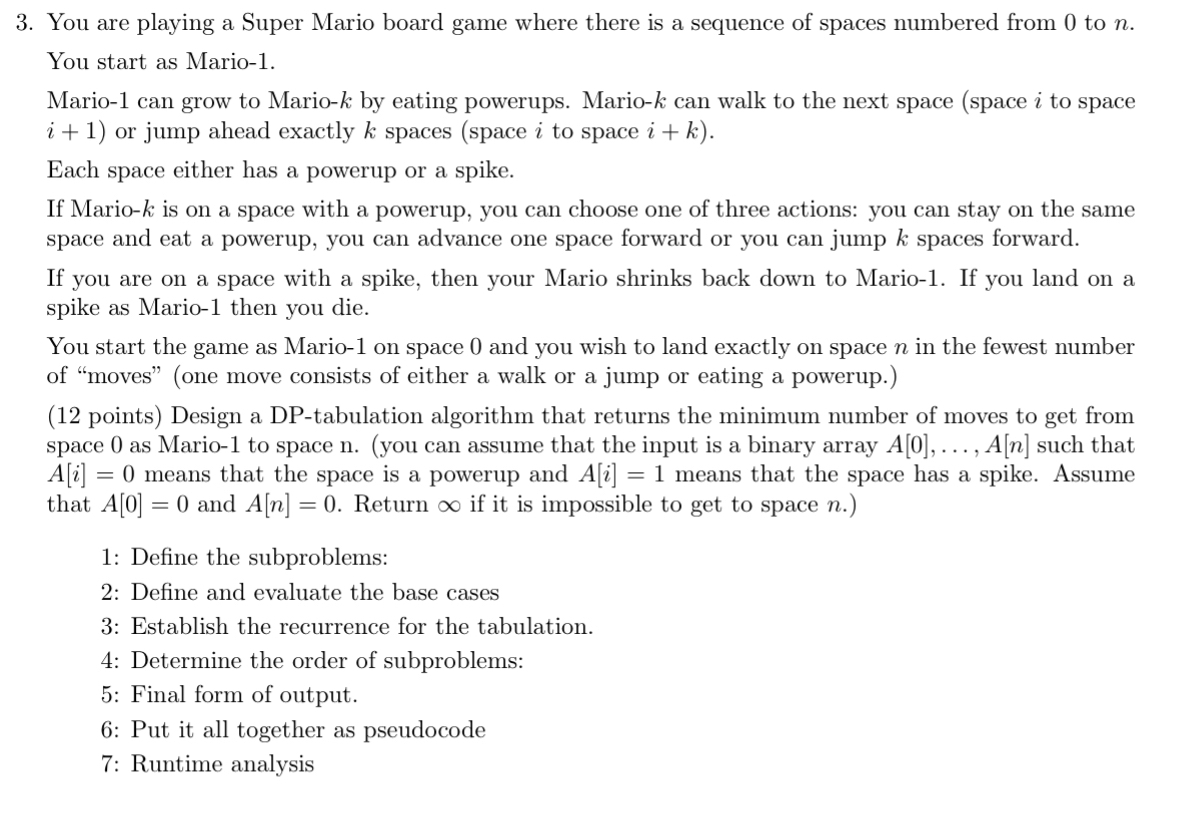 You are playing a Super Mario board game where