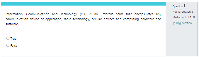 Information, Communication and Technology ( ICT )