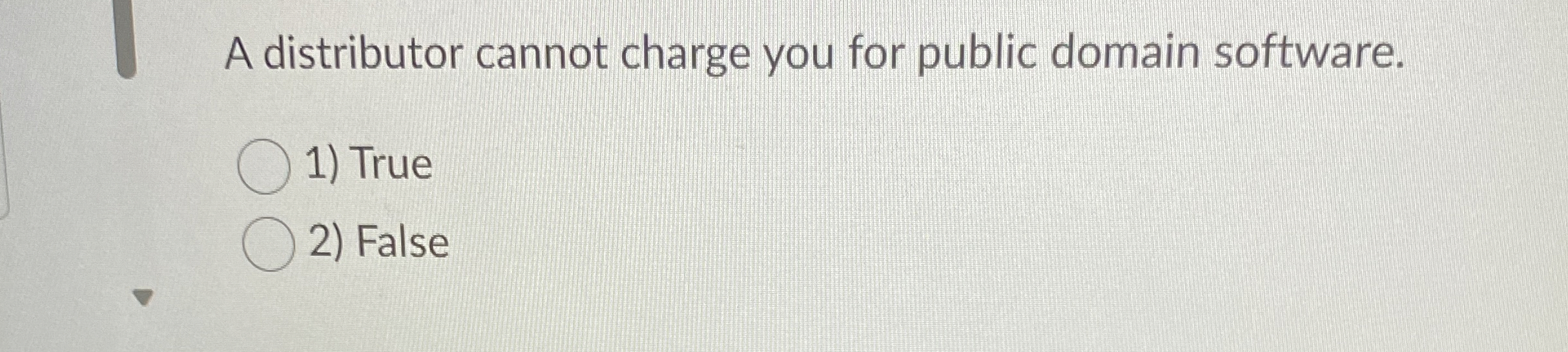 A distributor cannot charge you for public domain