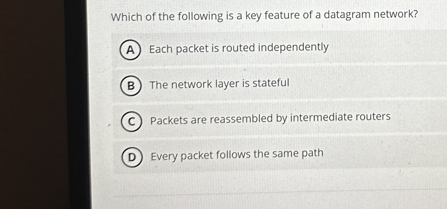 Which of the following is a key feature of a