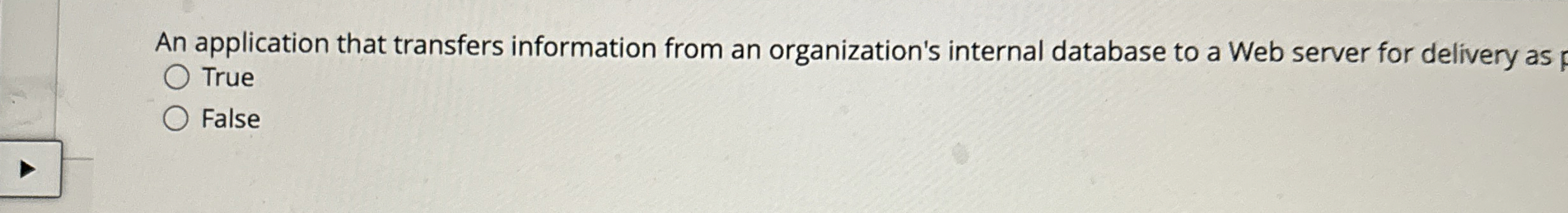 An application that transfers information from an