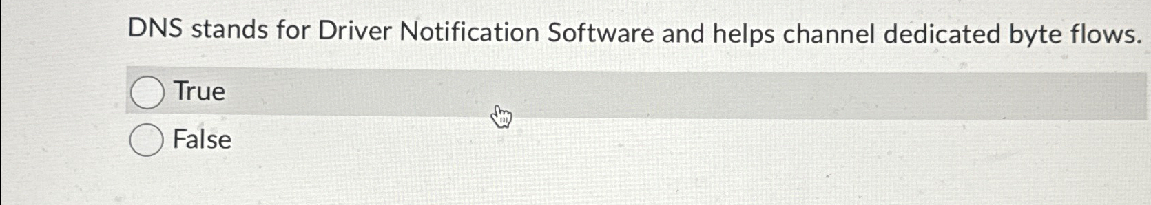 DNS stands for Driver Notification Software and