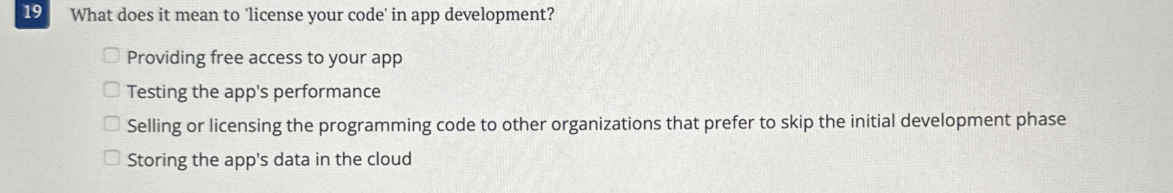 1 9 What does it mean to 'license your code' in