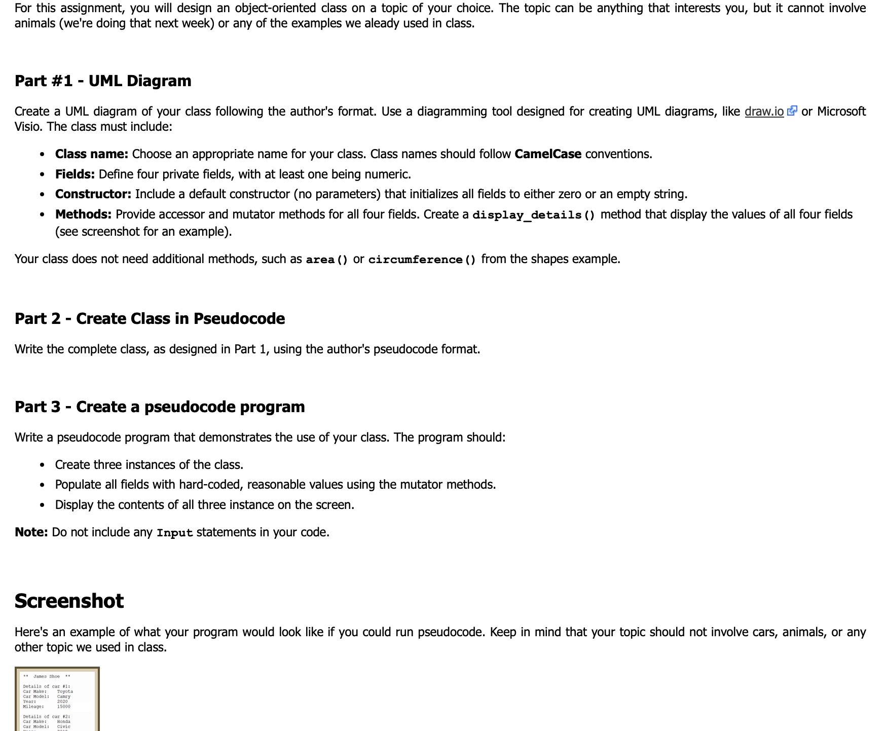 Write a program in pseudocode and python For this