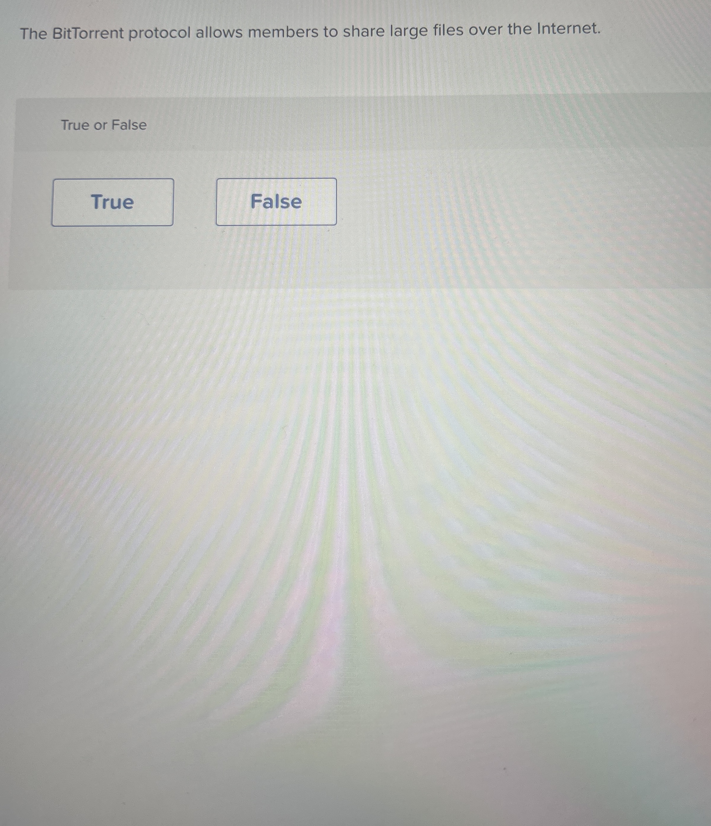 The BitTorrent protocol allows members to share