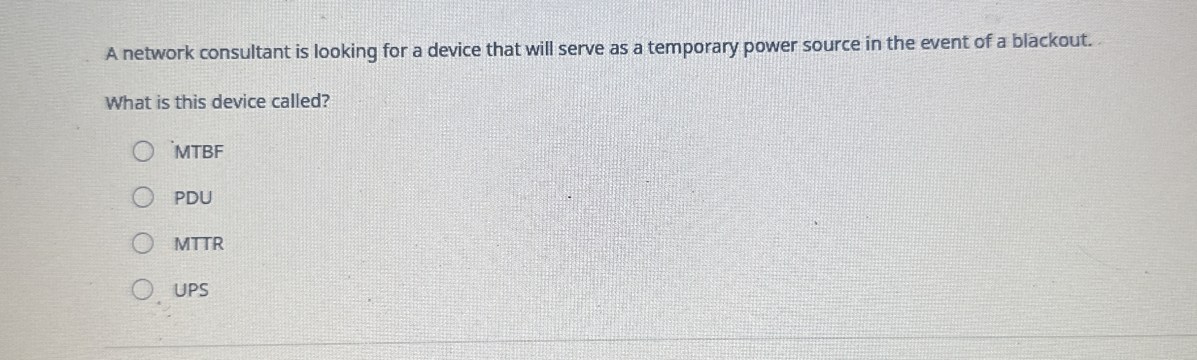 A network consultant is looking for a device that