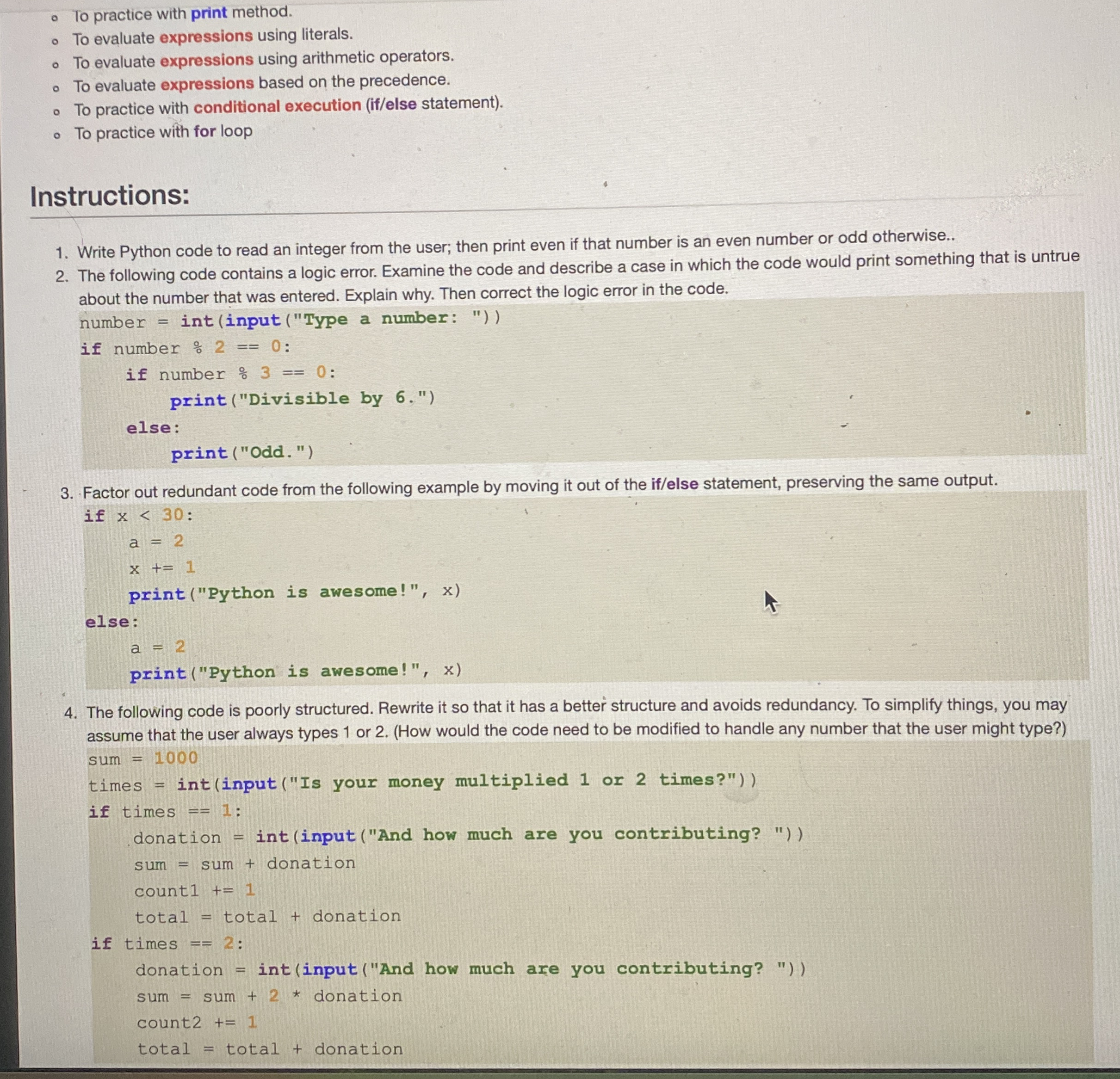 To evaluate expressions based on the precedence.