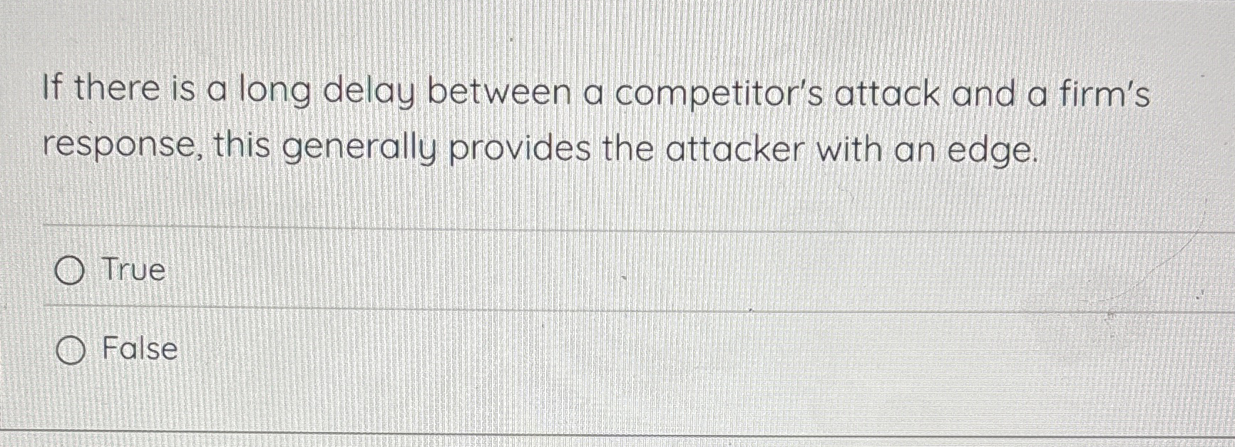 If there is a long delay between a competitor's