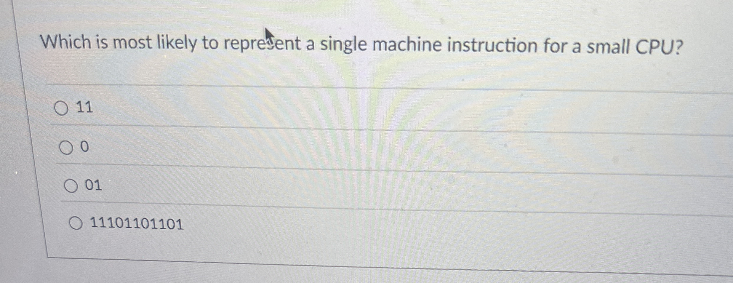 Which is most likely to repretent a single