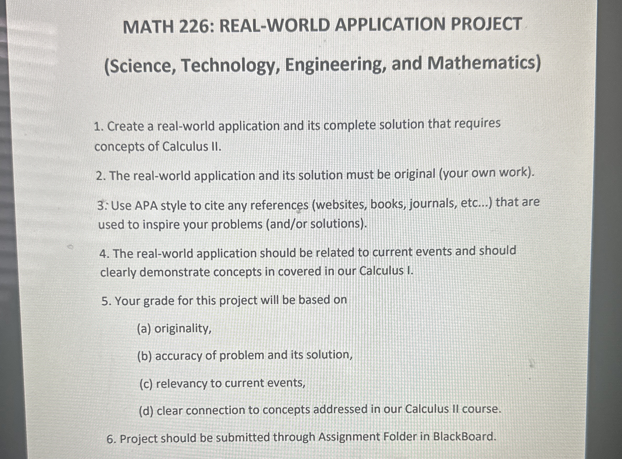 Help with project MATH 2 2 6 : REAL - WORLD