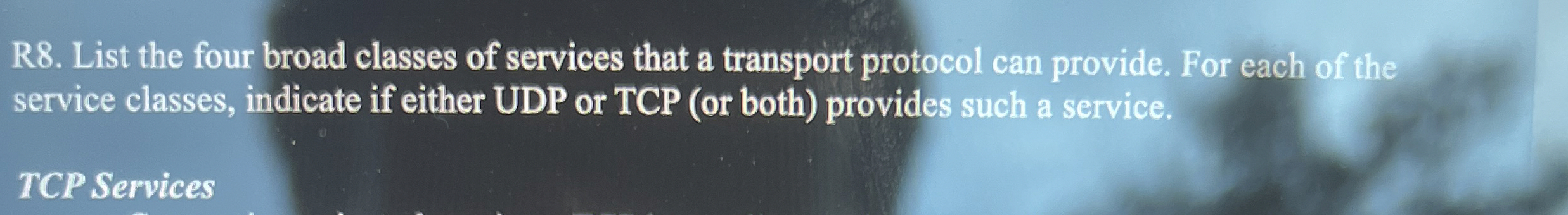 R 6 . Suppose you wanted to do a transaction from