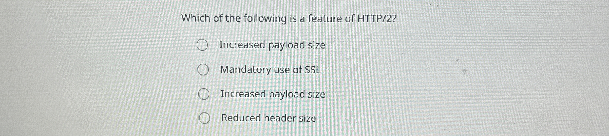 Which of the following is a feature of HTTP / 2 ?
