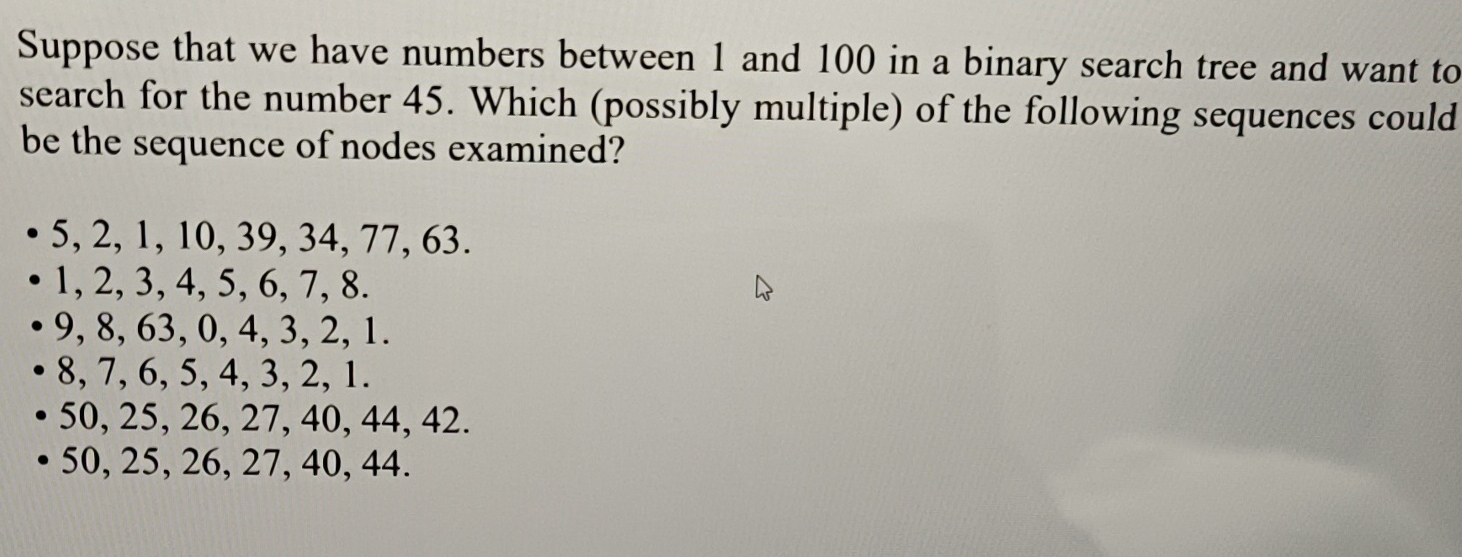 Suppose that we have numbers between 1 and 1 0 0