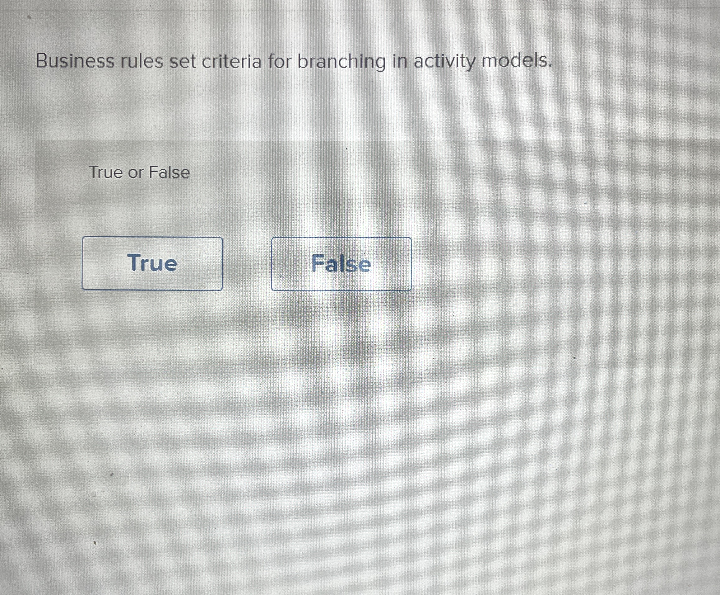 Business rules set criteria for branching in