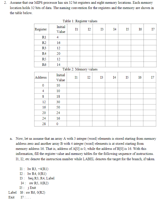 Fill in the tables in the same way they are
