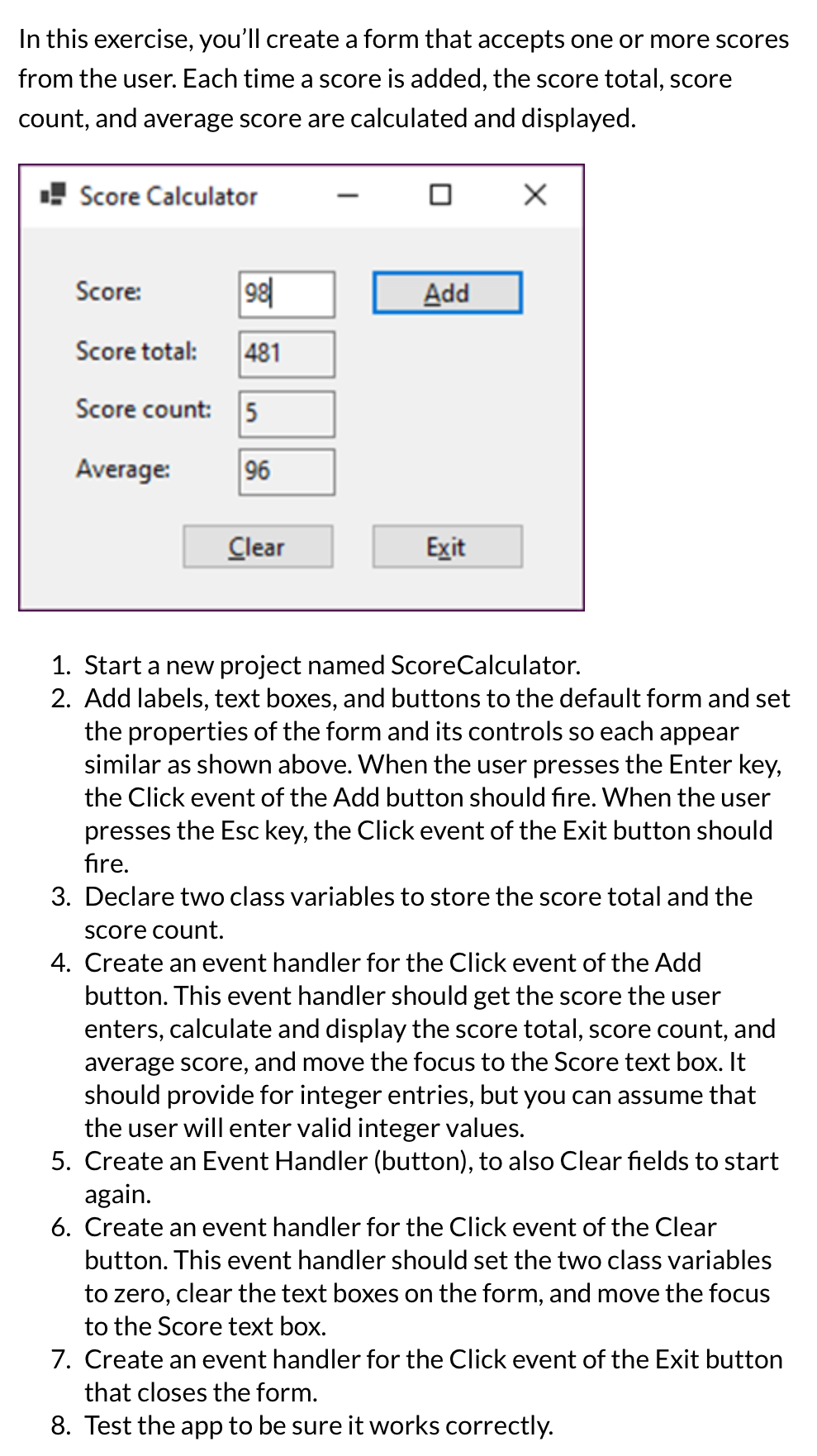 Using Windows Software. In this exercise, you'll