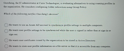 Guocheng, the IT administrator at Curio