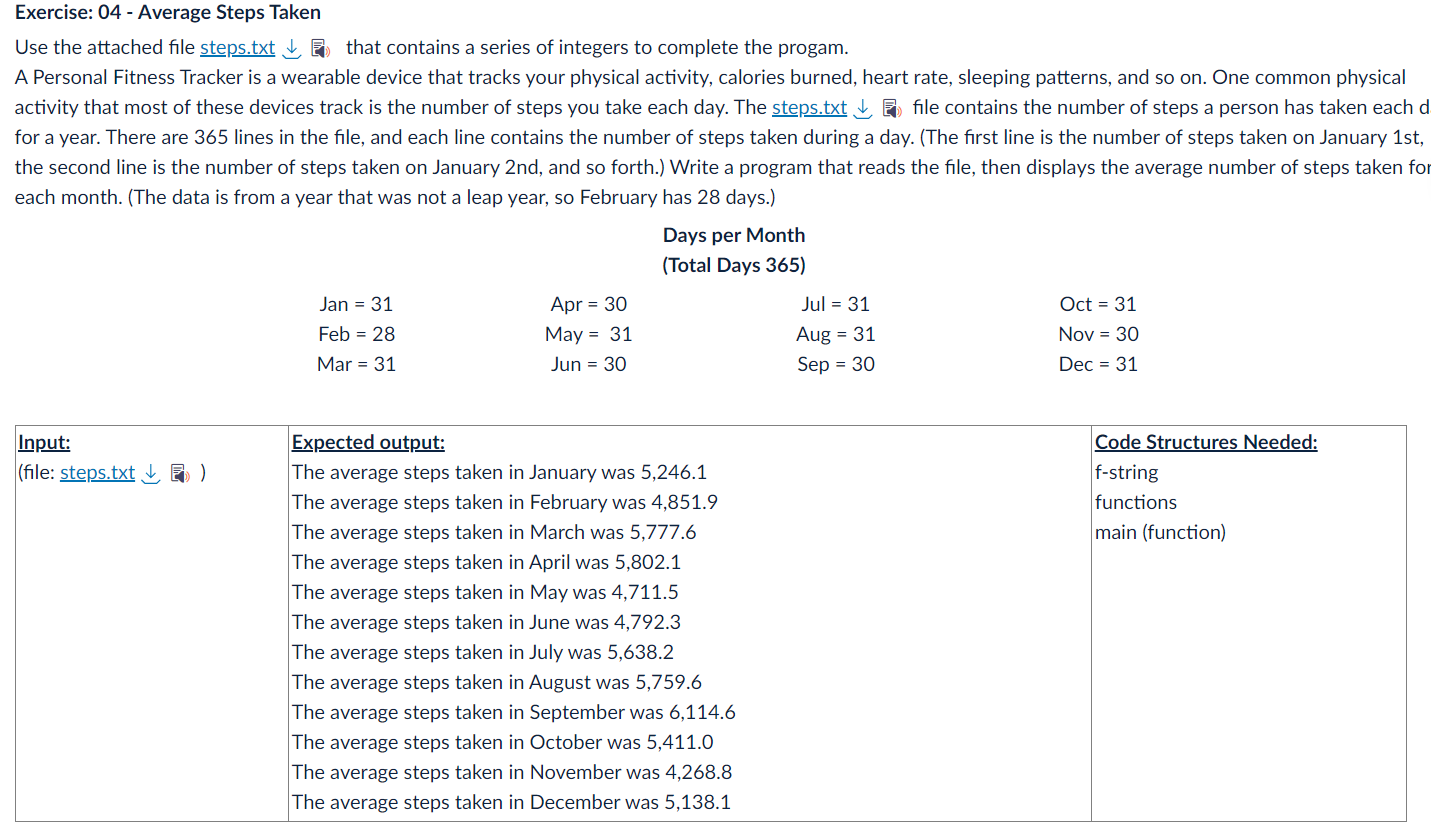 Exercise: 0 4 - Average Steps Taken Use the