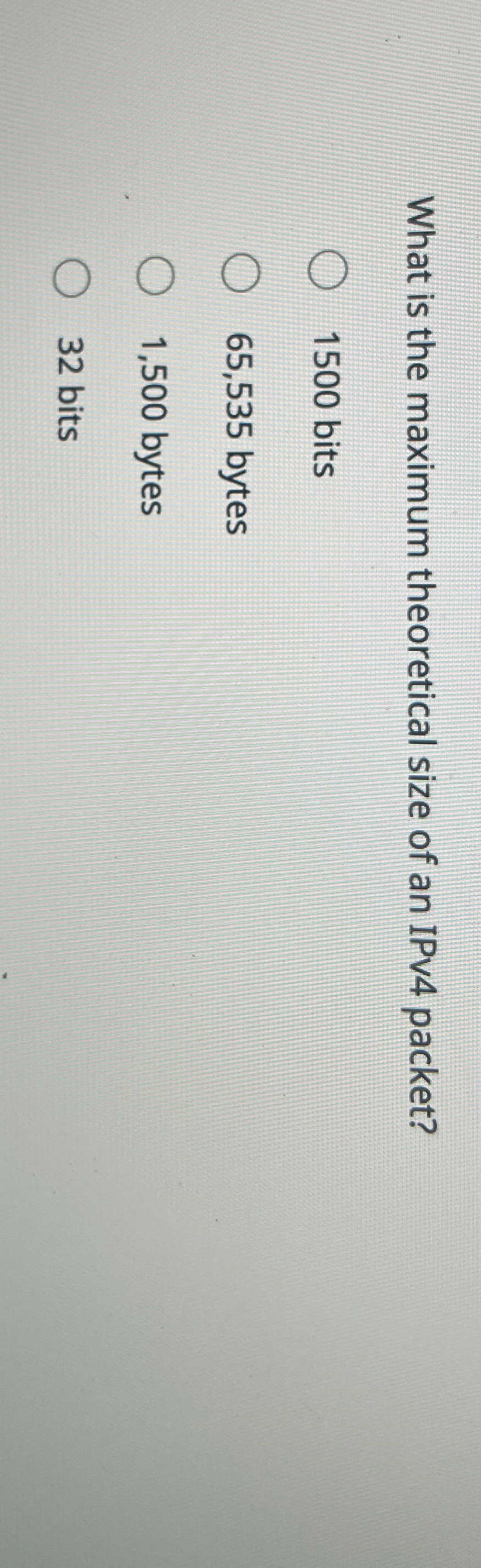 What is the maximum theoretical size of an IPv 4
