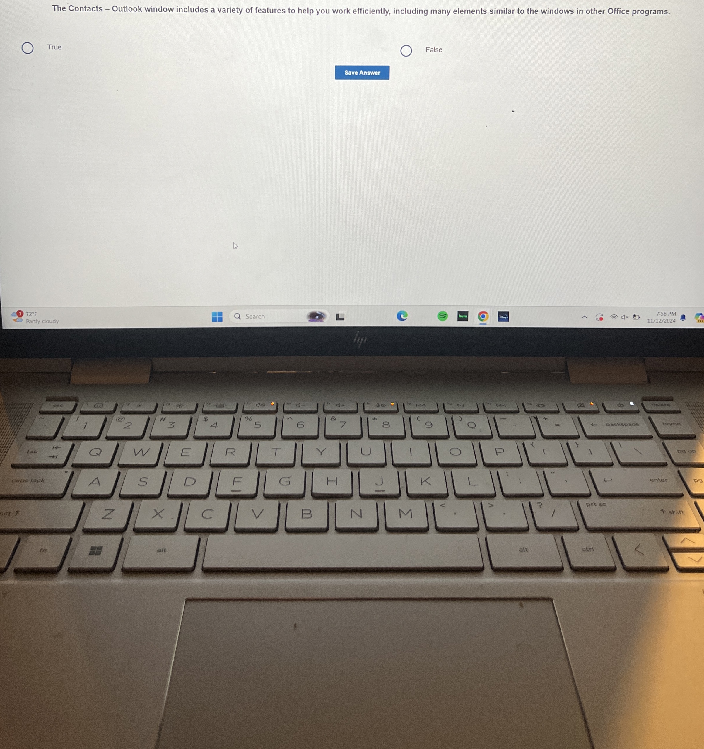 The Contacts - Outlook window includes a variety