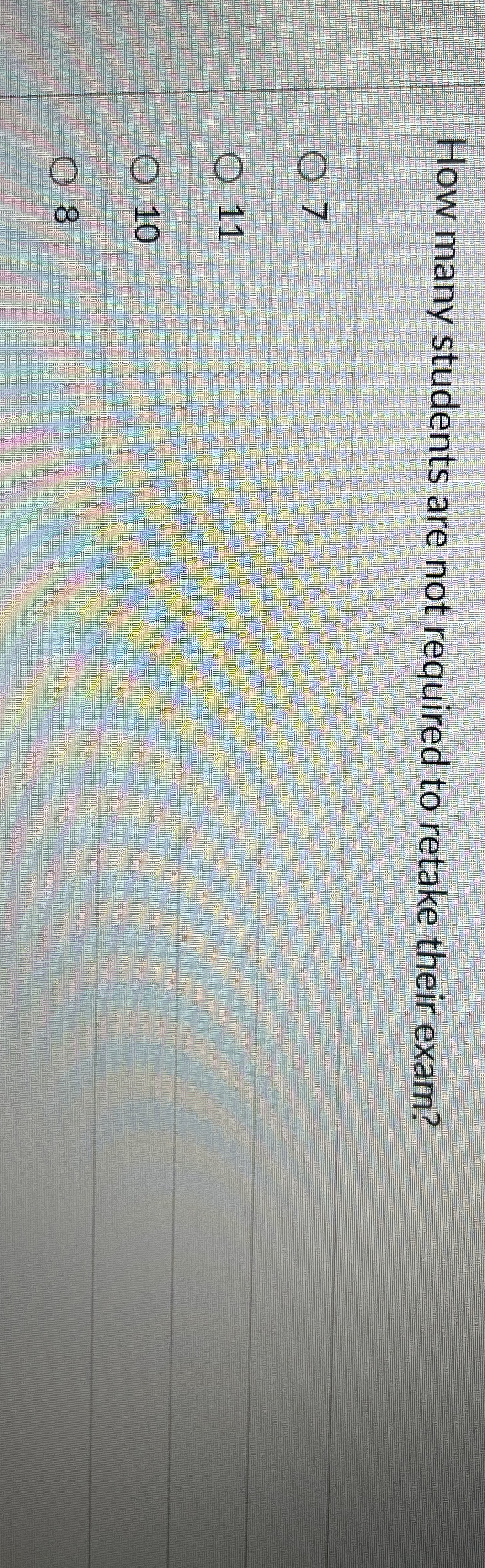 How many students are not required to retake