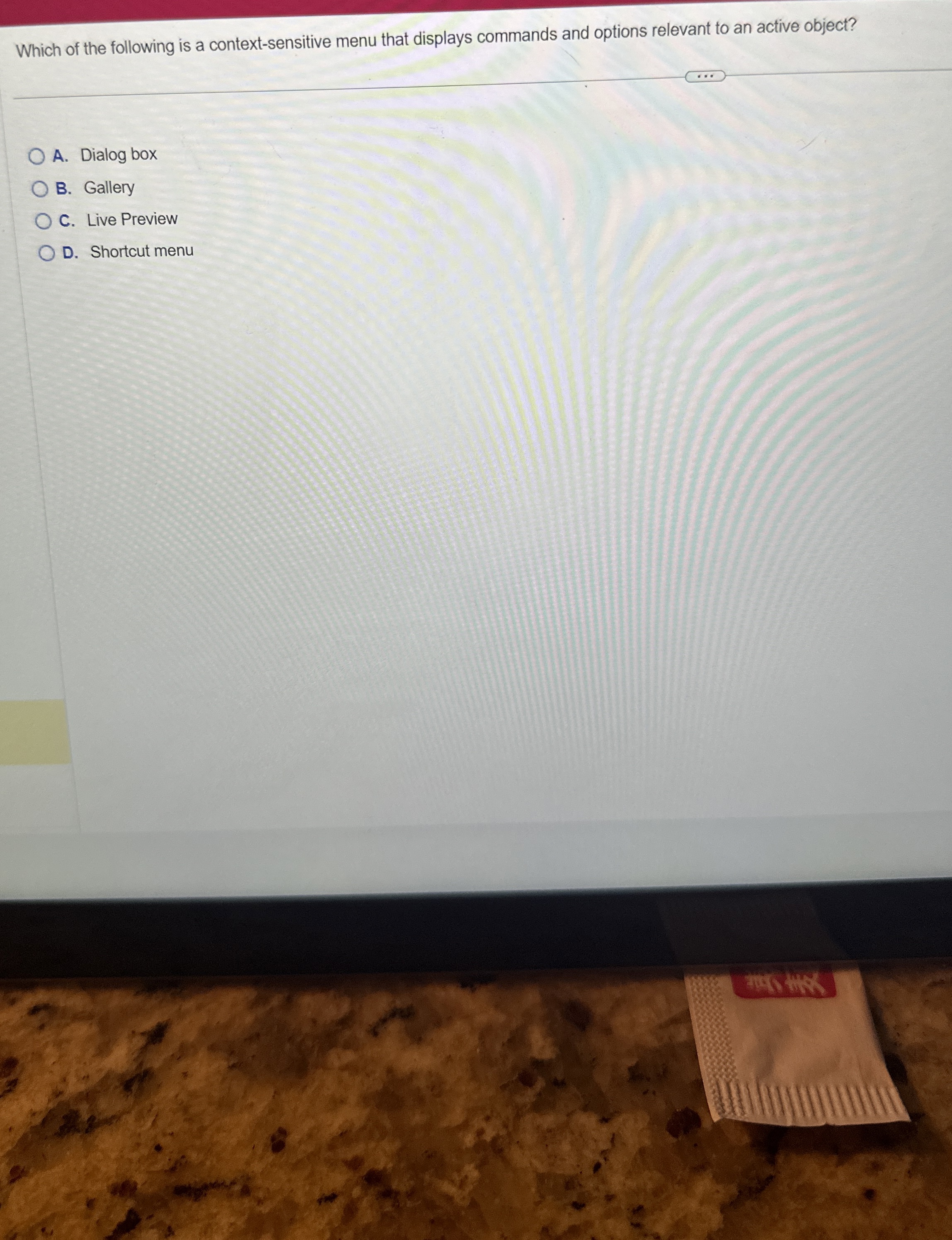 Which of the following is a context - sensitive