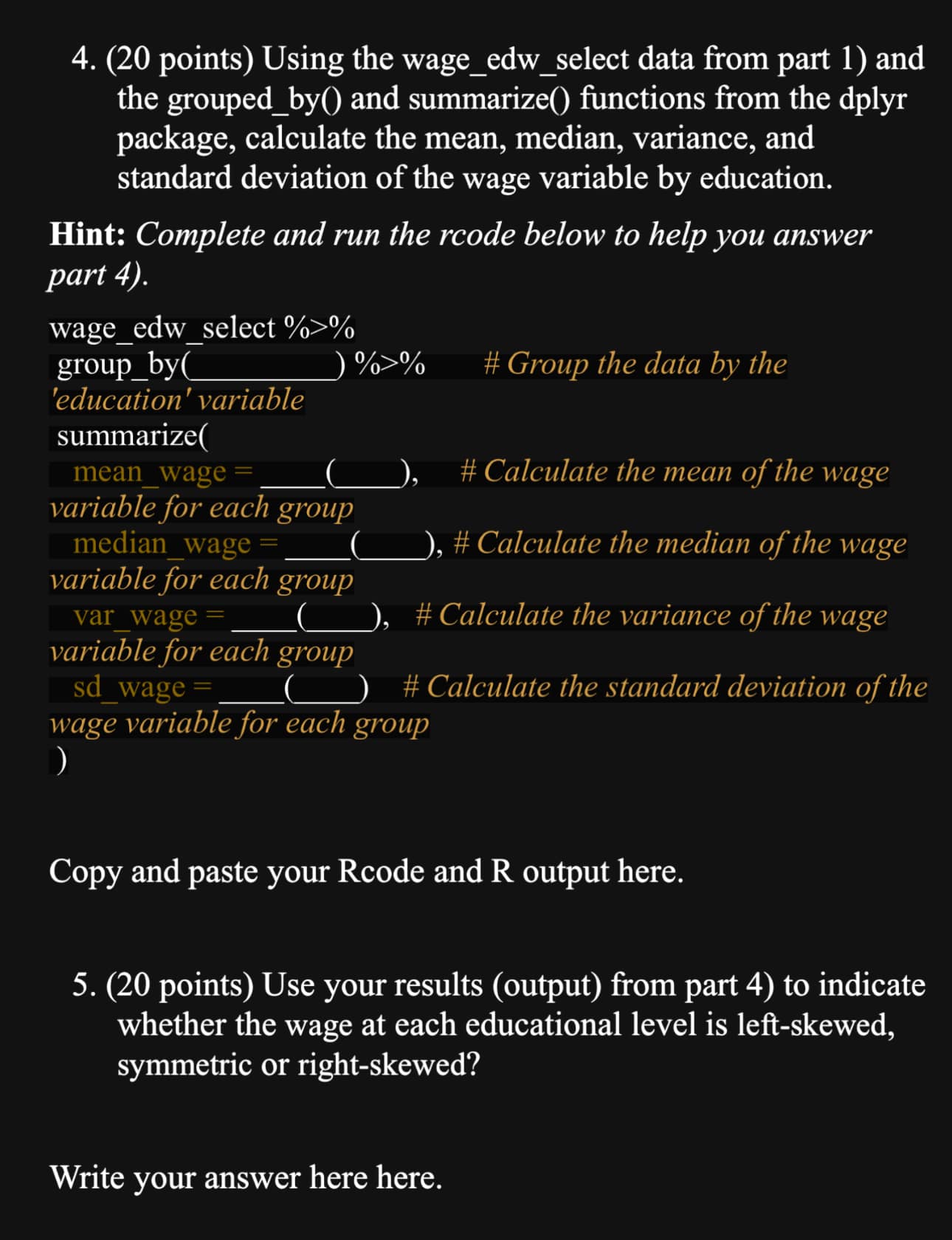 could you please solve number 5 ? 4 . ( 2 0