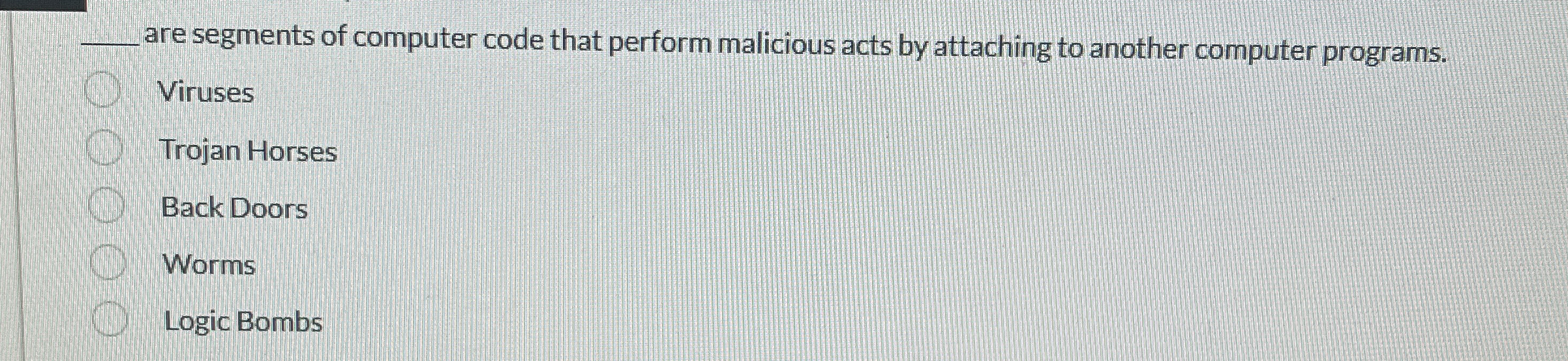 q , are segments of computer code that perform