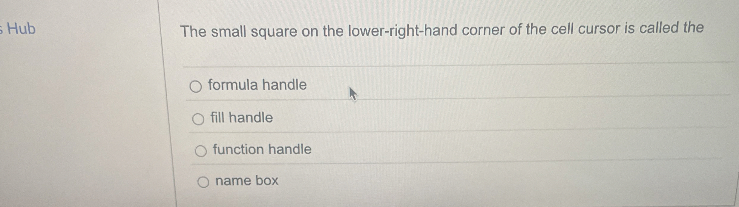 The small square on the lower - right - hand