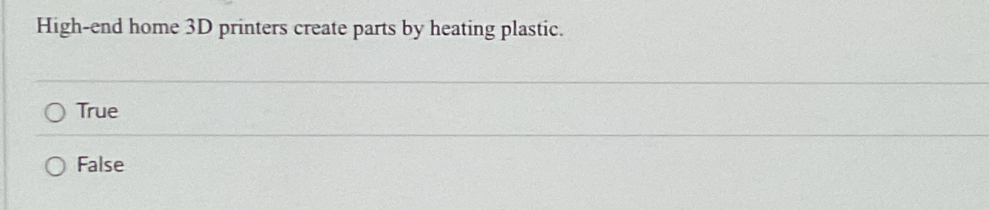 High - end home 3 D printers create parts by