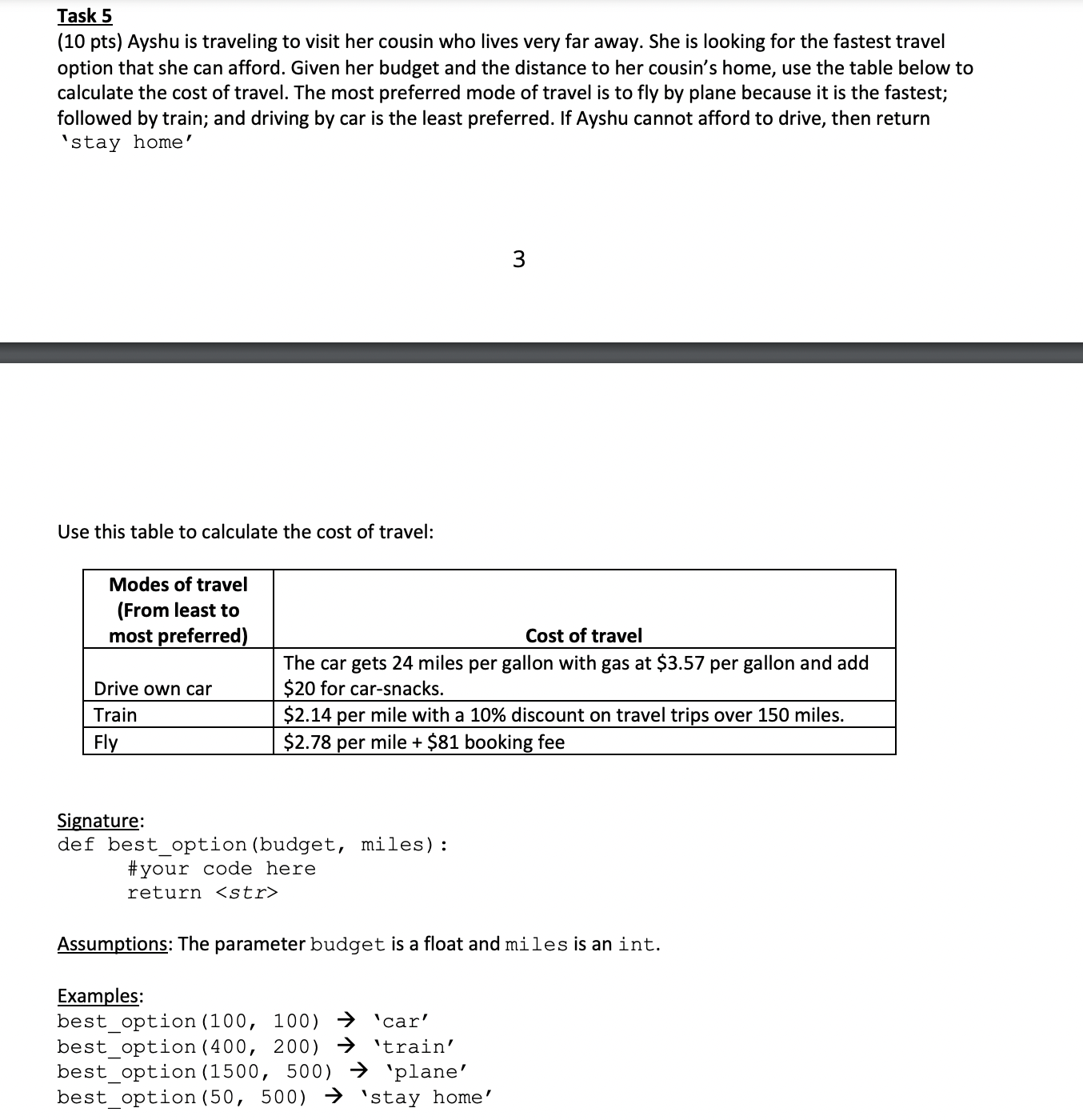 please write in / with python and note the