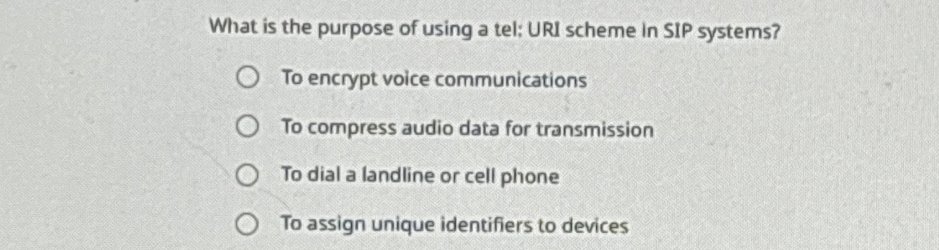 What is the purpose of using a tel: URI scheme in