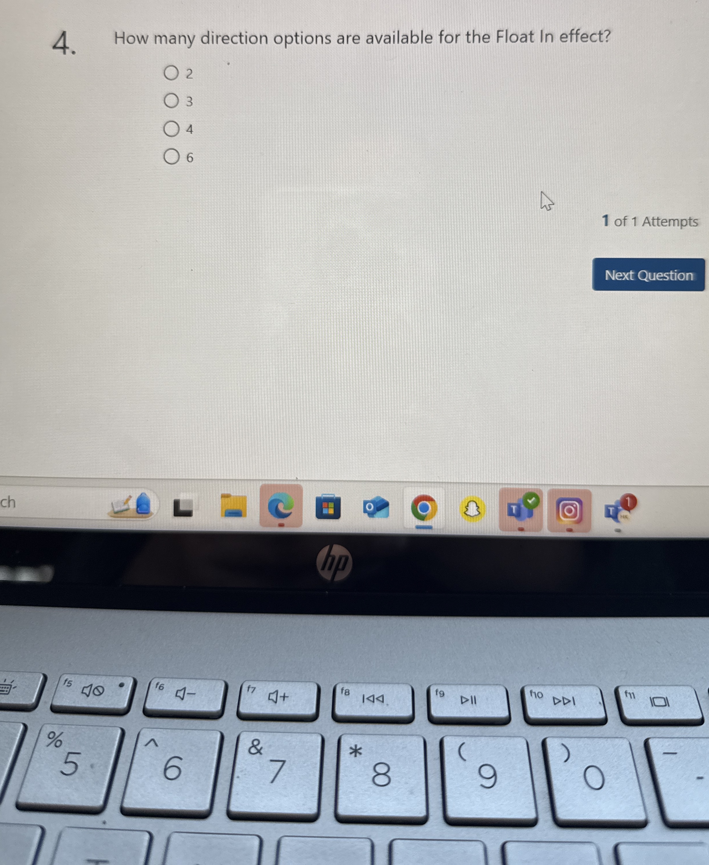 How many direction options are available for the