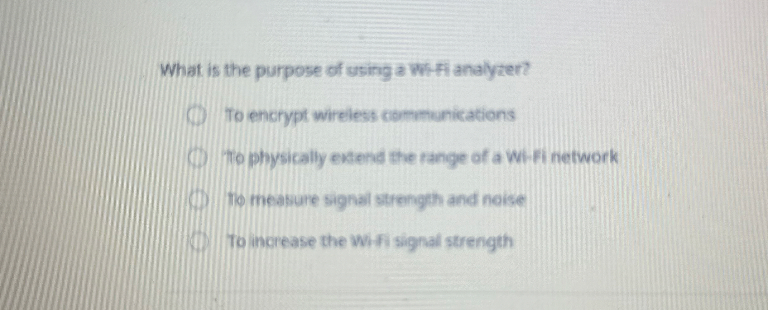 What is the purpose of using a W i - F i analyen?