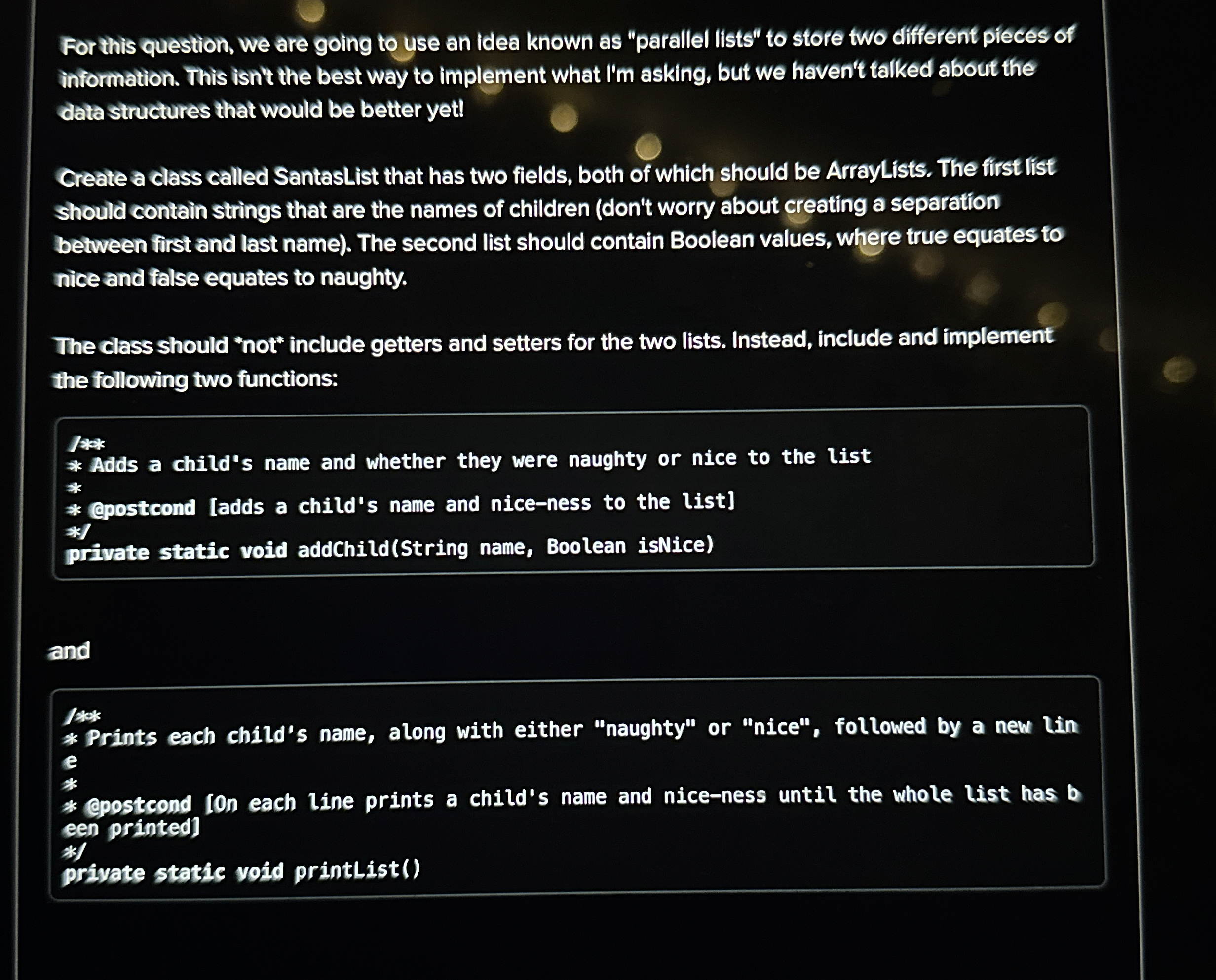 For this question, we are going to use an idea