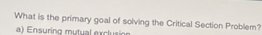 What is the primary goal of solving the Critical