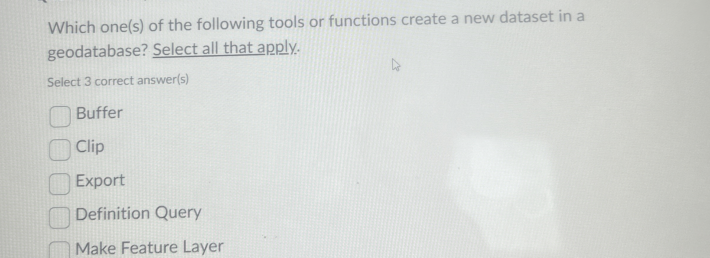Which one ( s ) of the following tools or