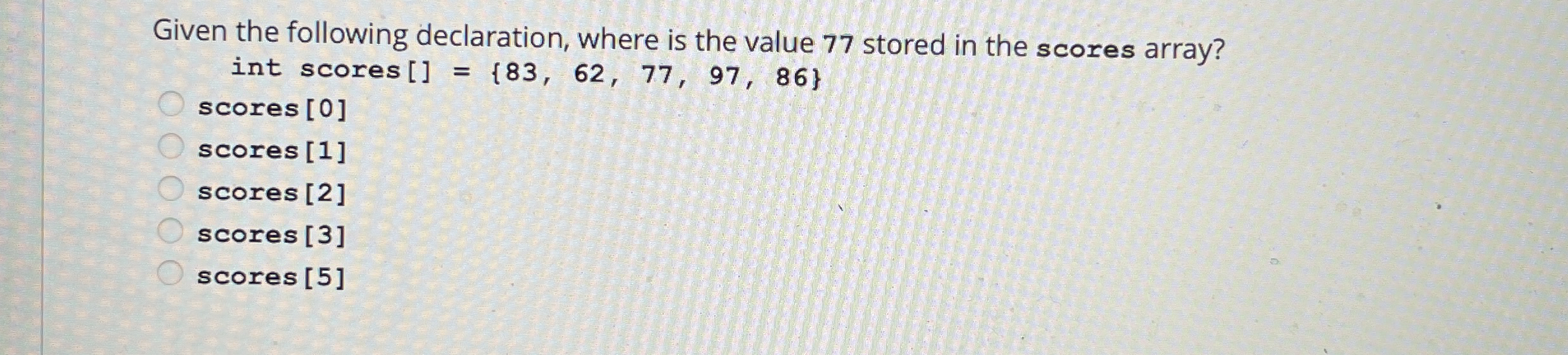 Given the following declaration, where is the