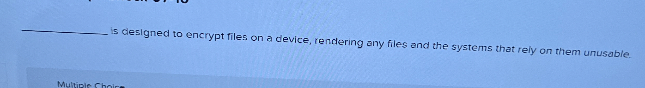 is designed to encrypt files on a device,